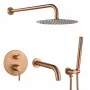 Душова система з виливом VBI MILANO BRUSHED COPPER для прихованого монтажу — Photo 2