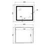 Дзеркало Lidz Kubis 700х800 з LED-підсвічуванням Touch, з антизапотіванням, з димером, рег. яскравості LD78LF9047080 — Photo 11