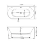 Ванна VBI NORDEND RIGHT 170 x 80 кутова — Photo 3