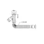 Сифон для умивальника Mixxus SU-08 1 1/4"x40 компактний 40*40/50 (MI8188) — Photo 3