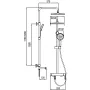 Душова колонна зі змішувачем Koer KB-56029-05 3 функції, колір чорний (KR5490) — Photo 19