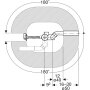 GEBERIT злив-перелив з поворотною ручкою та кришкою зливного відвернення, d52, довжина 26см, хром глянц. — Photo 5