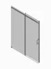 Двері в нішу Koer SR SD02-140x200-TR-01 прозоре скло Easy Clean 8мм, хром (KR5383) — Photo 33