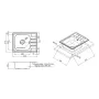 Кухонна мийка Lidz 6350 0,8 мм Micro Decor (LIDZ6350MDEC) — Photo 8