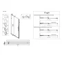 Двері у нішу Walk-In розсувні Koer SR SD07-120x200-R-TR-01 прозоре скло Easy Clean 8мм Хром (KR5773) — Photo 7