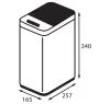 Відро для сміття сенсорне прямокутне Koer TC-020408-08 8 л колір білий (KR5589) — Photo 21