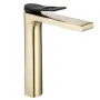 Змішувач для раковини (умивальника) REA SOUL BRUSHED GOLD високий — Photo 4