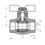 Кран кульовий PPR КШ Koer (метелик) для гарячої води 25 (Koer K0182.PRO) (KP0235) — Photo 3