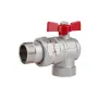 Кран кульовий Icma FAR. ROSSA 1" кутовий №361 — Photo 4