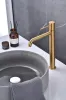 IMEX GENOVA BRUSHED GOLD Змішувач для умивальника високий, PVD матове золото — Photo 4