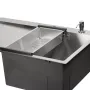 Набір 3 в 1 Qtap кухонная мийка DK6845R 3.0/1.2 мм Satin + сушарка + дозатор для миючого засобу — Photo 12