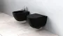 Підвісний унітаз REA CARLO MINI RIMLESS FLAT BLACK MATT чорний — Photo 4