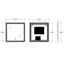 Дзеркало ZERIX MIRRA MR05-80x80 з LED Touch, Anti-fog, димером, рег. яскравості (ZX6058) — Photo 9