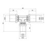 Трійник прес Icma 20х16х20 №406 — Photo 4