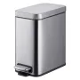 Відро для сміття з плавним закриттям прямокутне Mixxus Premium Quadro-TC0105 SS Color 5л колір нержавійка (MI7062) — Photo 12
