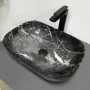Умивальник (раковина) VBI RAVENNA BLACK OPAL GLOSSY накладний — Photo 4