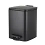 Відро для сміття з плавним закриттям квадратне ZERIX KUBIX-TC0106 BLACK 6 л (колір чорний) (ZX5890) — Photo 7