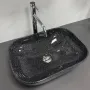 Умивальник (раковина) VBI RAVENNA SPACE BLACK GLOSSY накладний — Photo 10