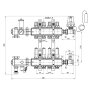 Колекторна група Icma 3/4&quot; 4 виходи, з витратоміром №A3K013 — Photo 4