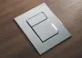 Панель змиву пластикова Koer KT-0607-01 157x198x3mm, кнопка квадратна (KR5344) — Photo 7