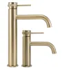 Змішувач для раковини (умивальника) REA LUNGO GRIP BRUSHED GOLD високий — Photo 8