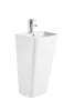 Раковина моноблок Mixxus STYLE-1101 з отвором під змішувач та переливом 440х380х830mm (MI6696) — Photo 7