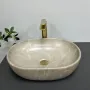 Умивальник (раковина) VBI MODENA S BEIGE STONE MATT накладний — Photo 7