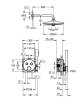 GROHTHERM SMARTCONTROL набор скрытого монтажа с верхним душем 260 , цвет хром — Photo 5