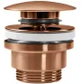 Донний клапан для раковини REA CLICK-CLACK BRUSHED COPPER універсальний — Photo 3