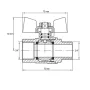 Кран кульовий Koer KG.208 - 3/4" FM ГШМ (газ) (KR4964) — Photo 4