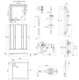 Готове рішення Qtap 11: Душ. кабіна квадратна, 90x90 + Піддон + Змішувач для душу + Стійка + Шланг + Лійка — Photo 3