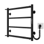 Рушникосушарка електрична Ladder П4 400х500 Deffi нержавіюча сталь (Чорний, JD03, Праве підключення) — Photo 4