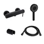 Комплект Qtap Robin Black Matt: Змішувач QTROB4060102B + Тримач QT829910842854OB + Шланг QTHADPVCSQ160B + Лійка QTRUC125BLM45951 — Photo 7