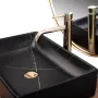 Умивальник (раковина) REA INGA BLACK MARBLE MATT накладний * — Photo 16