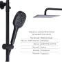 Комплект змішувачів Qtap Sloup: Душова система QTSL57T105VNKBB + Змішувач для раковини QTLIPNO1023101CB — Photo 8