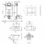 Набір Qtap інсталяція 3 в 1 Nest QT0133M425 з панеллю змиву квадратною QT0111M06029SAT + унітаз з сидінням Tern QT1733052ERW — Photo 11