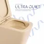Унітаз підвісний Qtap Tern Ultra Quiet 520×345×325 мм, Beige, з сидінням Slim Duroplast / Soft-close / Quick Release QTTER26SB49001 — Photo 13