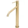 Змішувач для раковини (умивальника) REA LEVEL BRUSHED GOLD матове золото високий — Photo 8