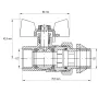 Кран з американкою 1/2" "антіпротечка" (Koer KR.227.W-Gi) білий (KR0190) — Photo 3