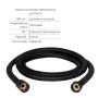 Комплект змішувачів для ванни Qtap Nihonto Black Matt QTNH3022101DCB+QTNH1022101CB з лійкою, шлангом та кронштейном — Photo 16