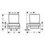 Склянка для ванної кімнати HANSGROHE ADDSTORIS 41749700, білий — Photo 4