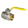 Кран кульовий KOER KR.214.G - 1 1/2" FF ГГВ YELLOW, ручка "важіль" жовта (KR0136) — Photo 5