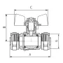 Кран кульовий Koer Wing 20x20 (KR.353) (LL1658) — Photo 8