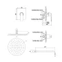 Душева система KOHLMAN EXPERIENCE 25 GRAPHITE + BOX прихованого монтажу — Photo 6