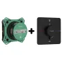 SHOWER SELECT COMFORT Q термостат для 2х споживачів, ПМ, чорний матовий+IBOX universal 2.0 приховаана частина для зміш(в подарунок) — Photo 2