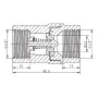 Клапан зворотній конусний Koer KR.176-15.WN - 1/2" (KR5778) — Photo 3