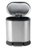 Відро для сміття з плавним закриттям овальне Mixxus Premium Strong-TC0120 SS Color 20л колір наржавійка (MI7081) — Photo 25