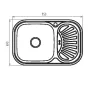 Мийка кухонна Zerix Z7549-08-180MD (micro decor) (ZS0575) — Photo 4