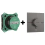 SHOWER SELECT COMFORT E термостат для 2х споживачів, ПМ, шліфованний чорний хром+IBOX universal 2.0 прихована частина для змішувача (в подарунок) — Photo 2