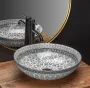 Умивальник (раковина) REA ARTE DARK GREY сірий накладний — Photo 11